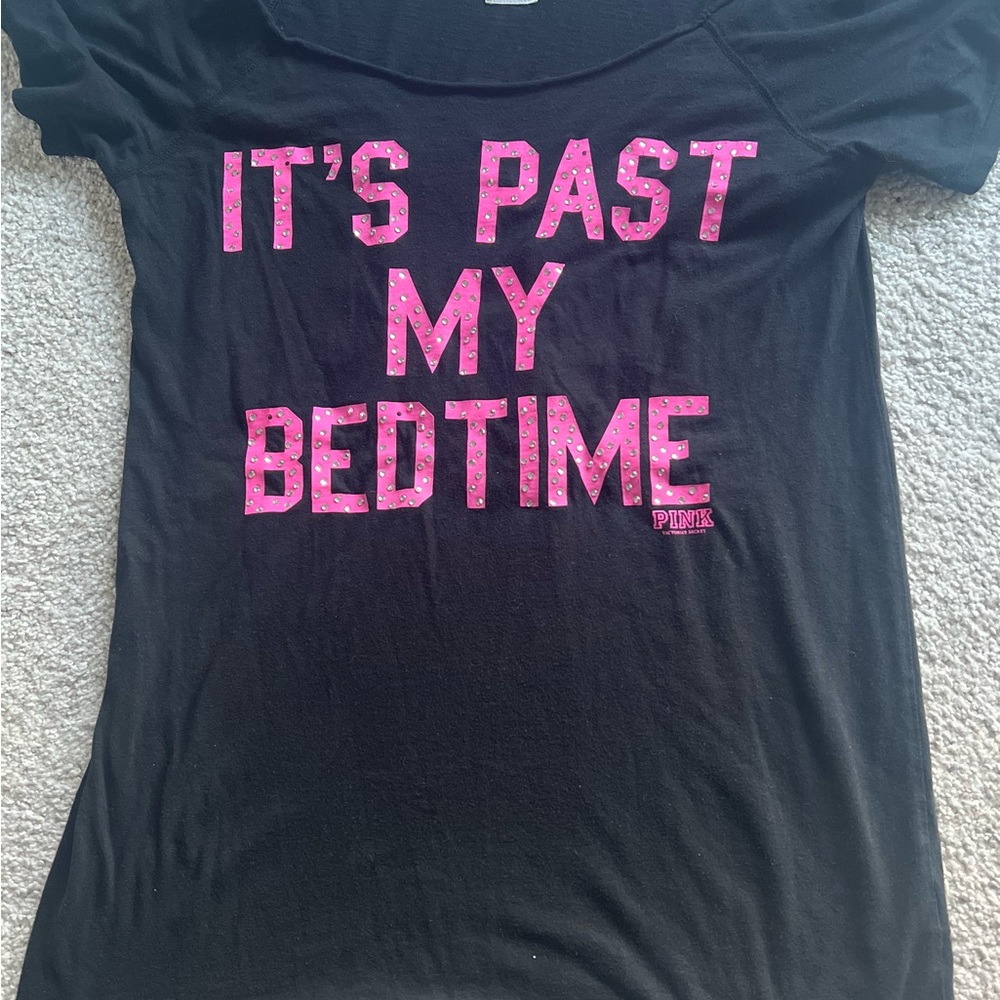 Black and pink Victoria Secret night shirt